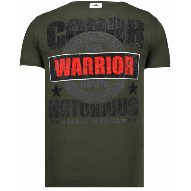 Local Fanatic Conor notorious warrior rhinestone t-shirt 13-6216K large