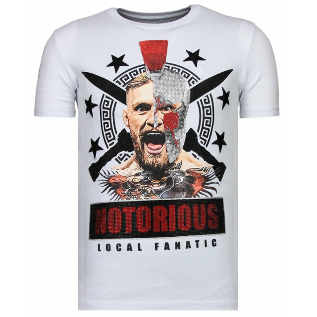 Local Fanatic Conor notorious warrior rhinestone t-shirt 13-6216W large