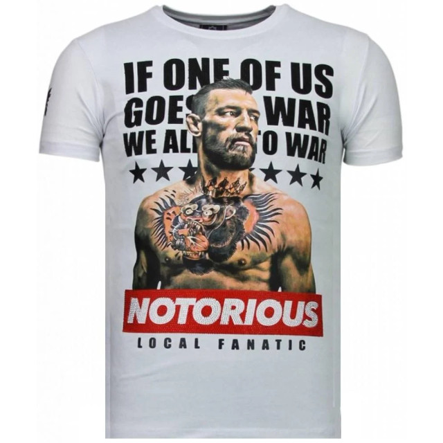 Local Fanatic Conor notorious legend rhinestone t-shirt 5775W large