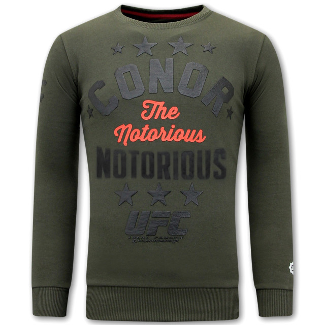 Local Fanatic Sweater met print conor notorious 11-6436 large