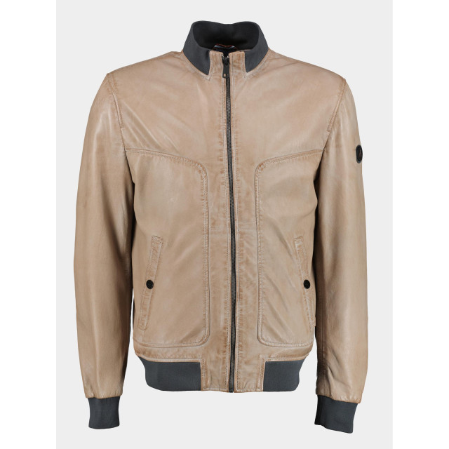 DNR Lederen jack bruin leather jacket 52359/3 174100 large