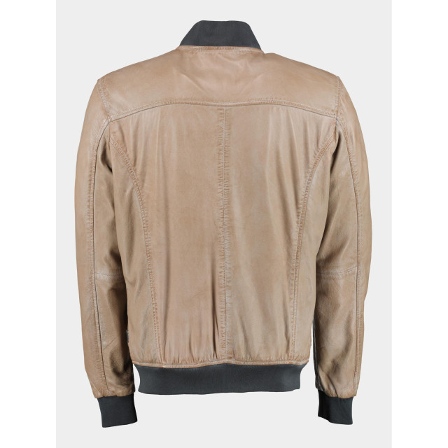 DNR Lederen jack bruin leather jacket 52359/3 174100 large