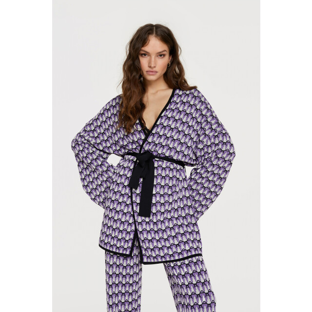 Alix The Label 2306760208 knitted a-jacquard kimono 2306760208 Knitted a-jacquard kimono large