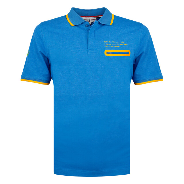 Q1905 Polo shirt zomerland kobalt QM2311918-601-1 large