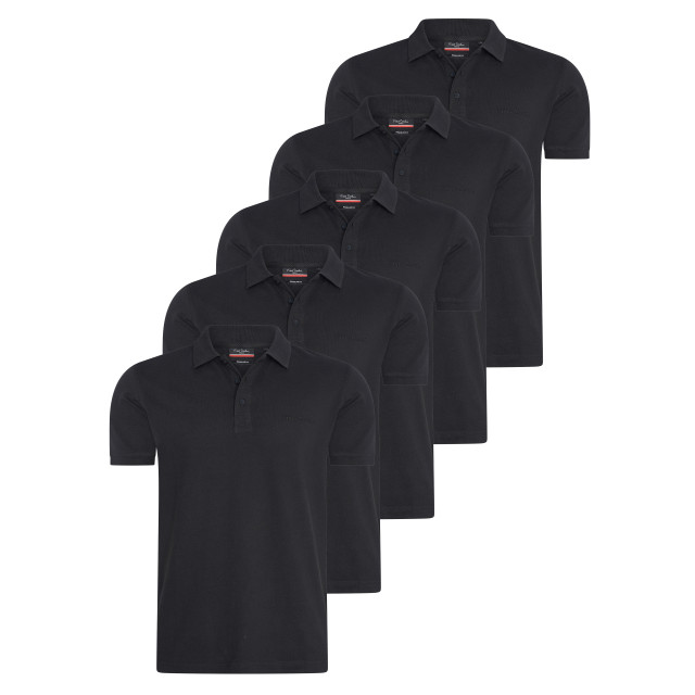 Pierre Cardin Classic polo 5-pack FA024706-5P-BLK-M large