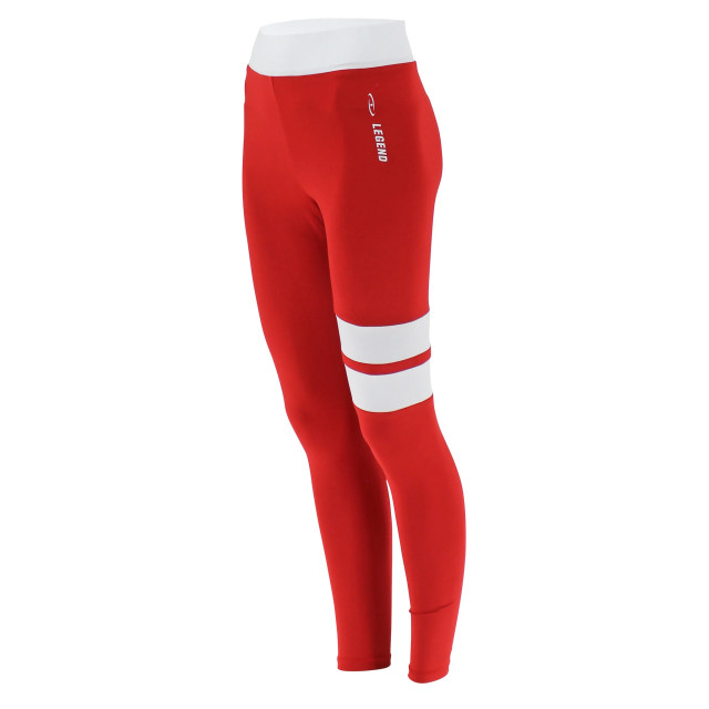 Legend Sports Sportlegging red white stripe Y4730032RED WHITE LEGGINGS large