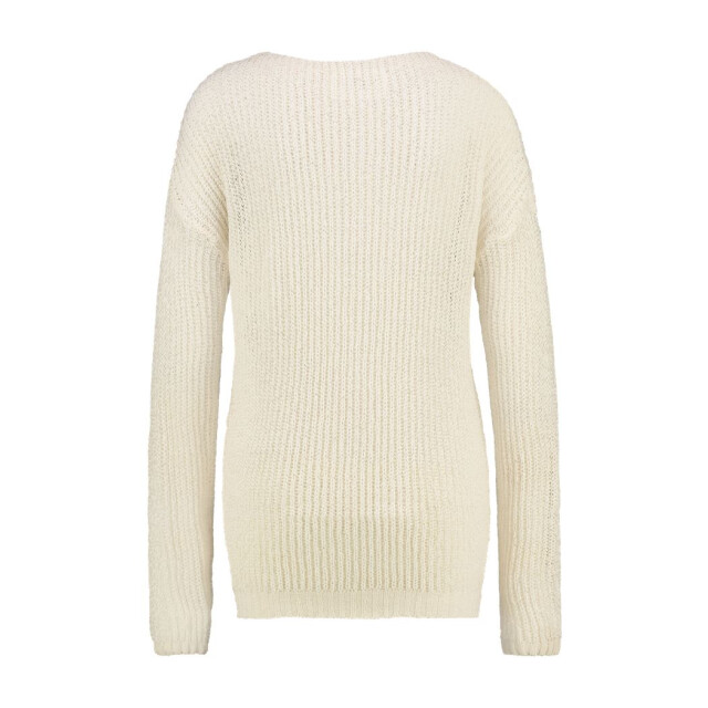 Simple Teresa knitted jumper with v-neck kn sum-01 offwhite Simple Teresa Knitted jumper with v-neck KN SUM-01 Offwhite large