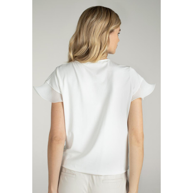 Jansen Amsterdam Monica boxy top met plisse details off white Juffrouw Jansen Monica boxy top met plisse details Off white large