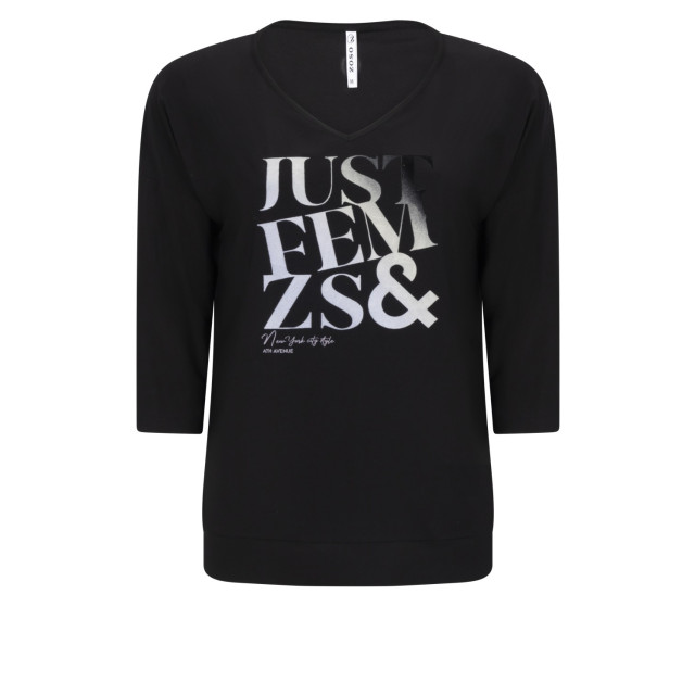 Zoso Fancy luxury shirt with print black 8720036471408 large