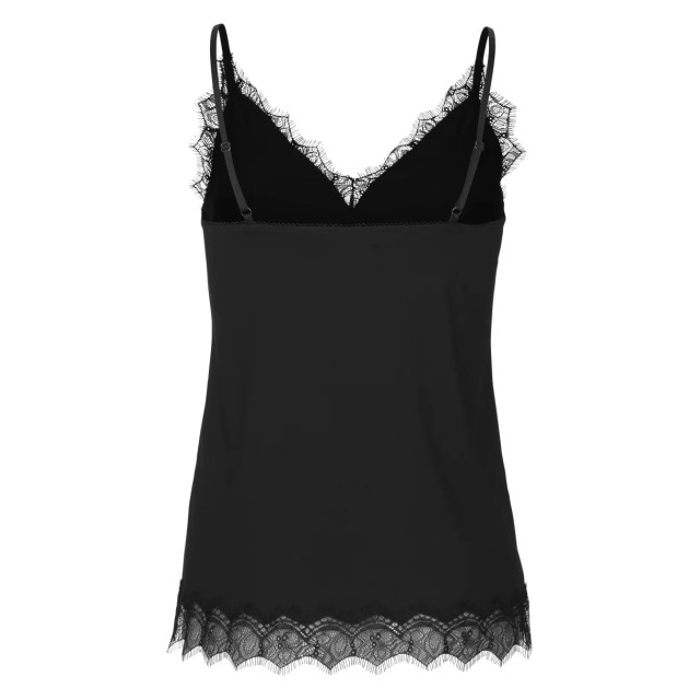 Rosemunde Strap top met lace black 4217-010-36 large