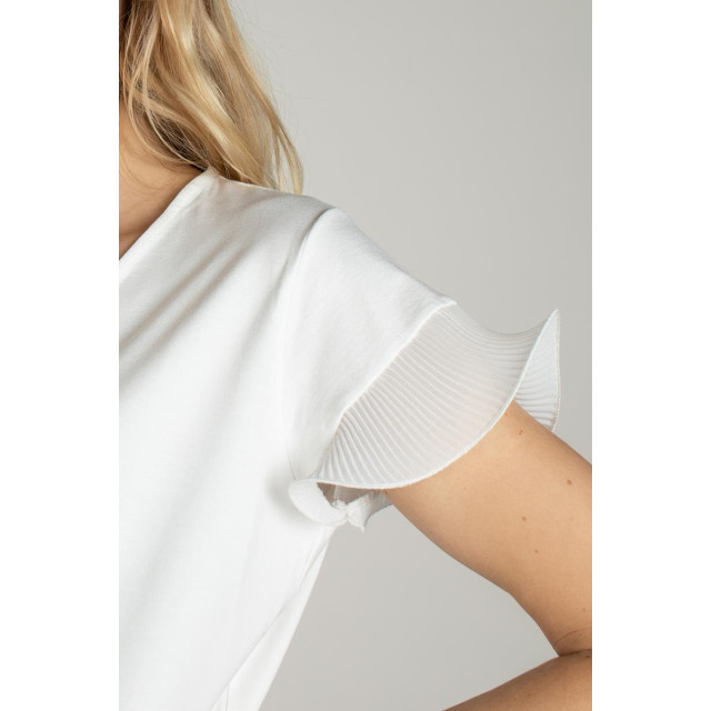 Jansen Amsterdam Monica boxy top met plisse details off white Juffrouw Jansen Monica boxy top met plisse details Off white large