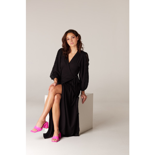 Jansen Amsterdam Danoa wrap dress black 0-5-1-2-1-3-1-1-2-1-1-3-1-1-2-1-2-2-2-2-1-1-1-2-1-2-1-2-1-1-1-1-1-1-2-1-1-1-1-3 large