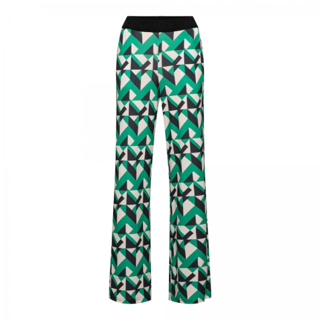 &Co Woman Loa s.block broek green multi &Co woman Loa S.Block broek Green Multi large