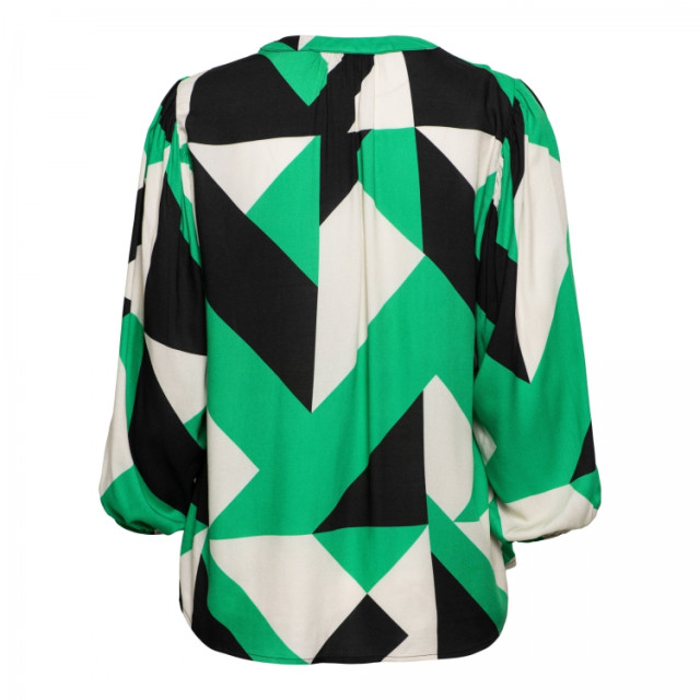 &Co Woman Avia b.block blouse green multi &Co woman Avia B.Block blouse Green Multi large