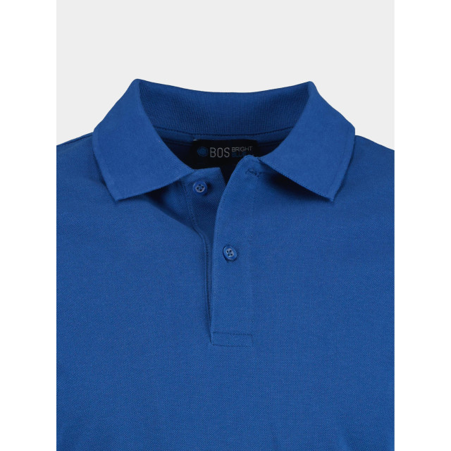 Bos Bright Blue Polo korte mouw polo slim fit 2200900/235 172118 large