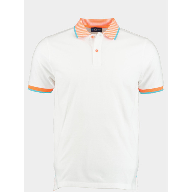 Bos Bright Blue Polo korte mouw polo met neon accenten 7785423/100 171923 large