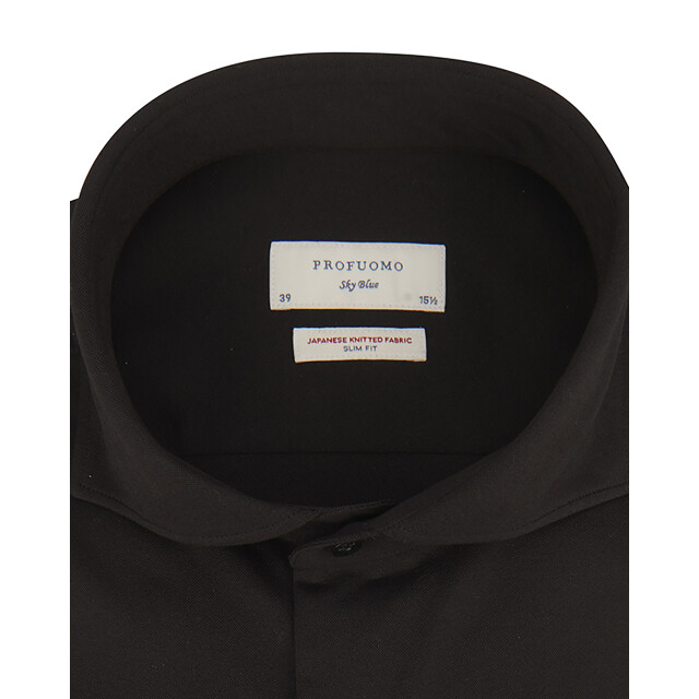 Profuomo Japanese knitted overhemd met lange mouwen 071478-001-38 large