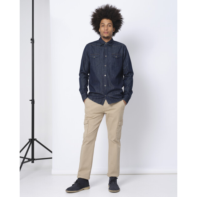 J.C. Rags Rufus casual overhemd met lange mouwen 077711-001-XXL large