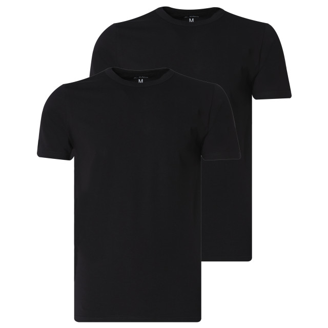 J.C. Rags Basic t-shirt met korte mouwen 2-pack 081603-001-XXL large