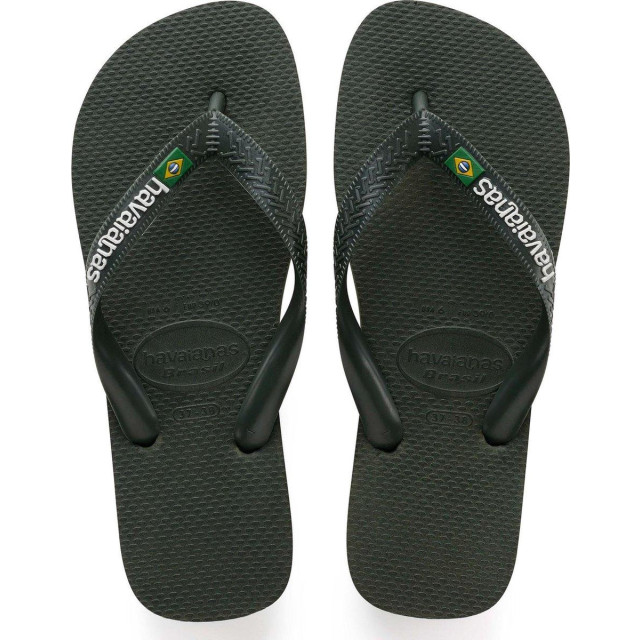 Havaianas Brasil logo slippers Green olive large