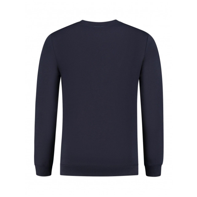 Ballin Amsterdam heren slim fit original sweater - 19305-blue large