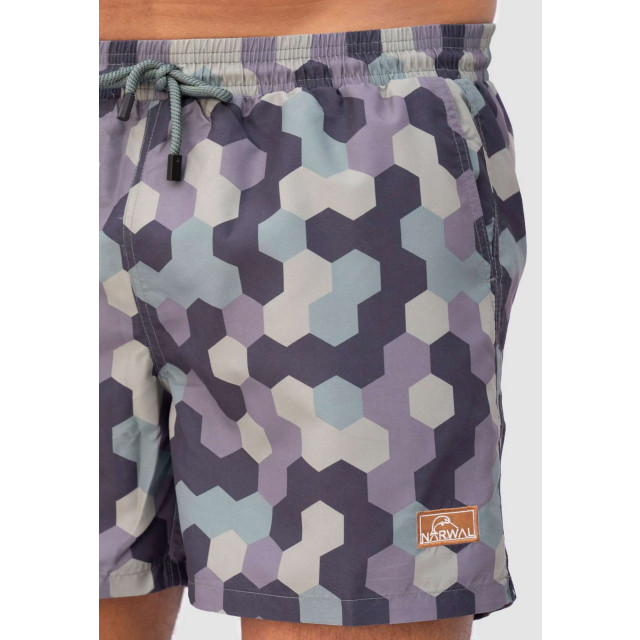 Narwal Cyber camo swimshort NW0320 -green large