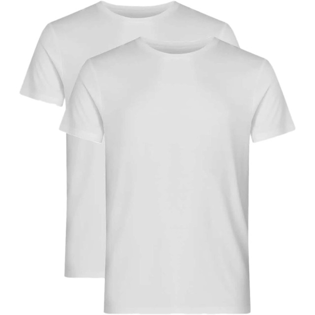 Resteröds Bamboo 2-pack tee white 27040-02-white large