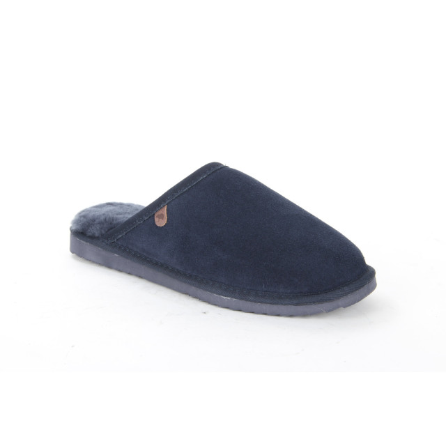 Warmbat Classic dk.navy heren pantoffel (open hiel) Warmbat Classic DK.NAVY large