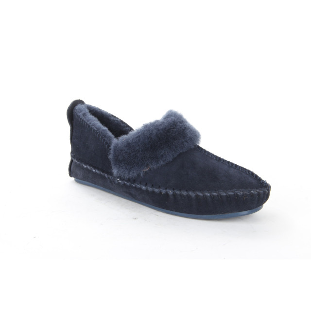 Warmbat Polarfox dk.navy dames pantoffel (gesloten hiel) Warmbat Polarfox DK.NAVY large