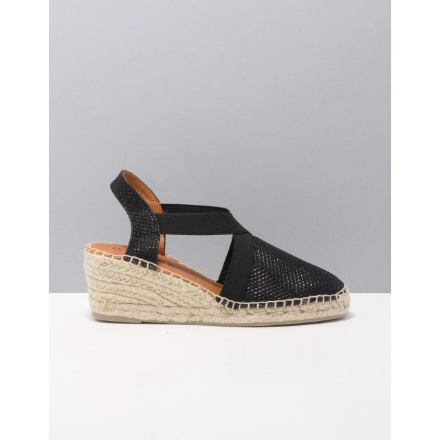 Cypres Espadrilles dames negro textiel