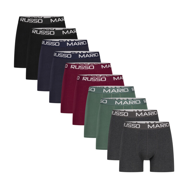 Mario Russo 10-pack basic boxers MR-10P-ALL-L large