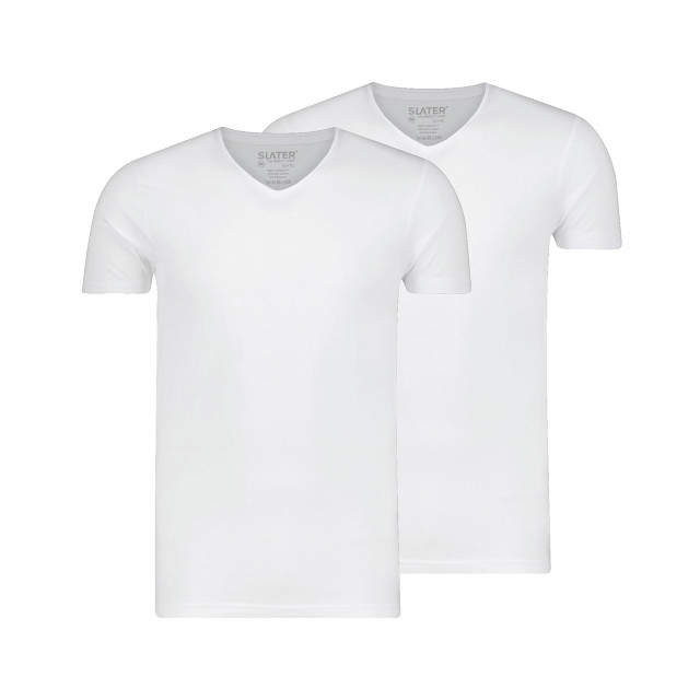 Slater 10+10 tencel 2-pack t-shirt v-neck 077670-001-M large