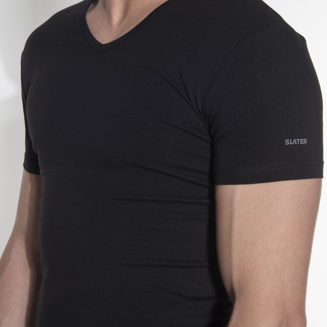 Slater Stretch t-shirt v-hals 2-pack 044474-000-XL large