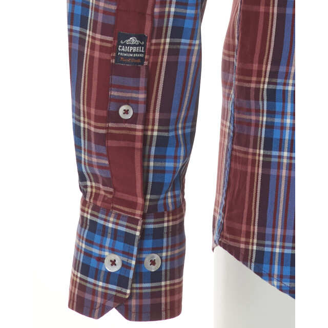 Campbell Casual overhemd met lange mouwen 077710-004-XXL large