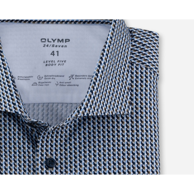 Olymp 24/seven level 5 overhemd met korte mouwen 075690-001-38 large
