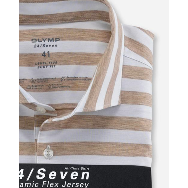 Olymp 24/seven level 5 overhemd met korte mouwen 075699-001-43 large