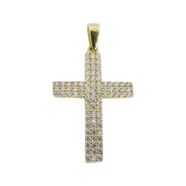 Christian Zirkonia gouden kruis 39C03-0210JC large