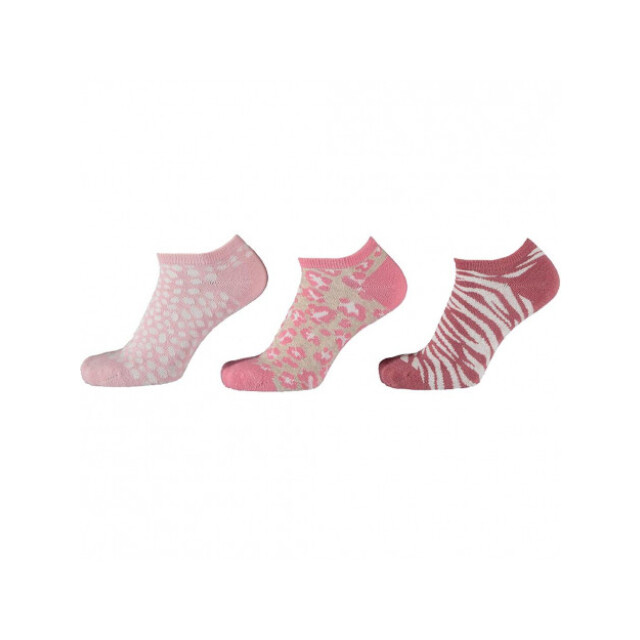 In Control 866 3pack sneakersocks animal 15345371 Roze|31-34 large