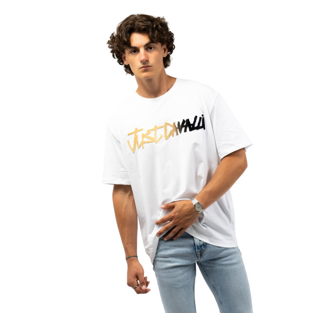 Just Cavalli  Magliette t-hirt t-shirt-00049656-biancoottico large