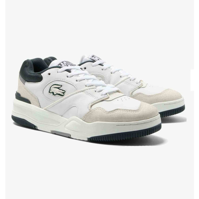 Lacoste Lineshot 223 3 sma wht/dk grn leather Lineshot large