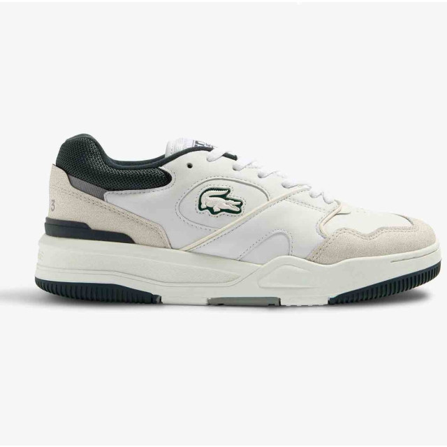 Lacoste Lineshot 223 3 sma wht/dk grn leather Lineshot large