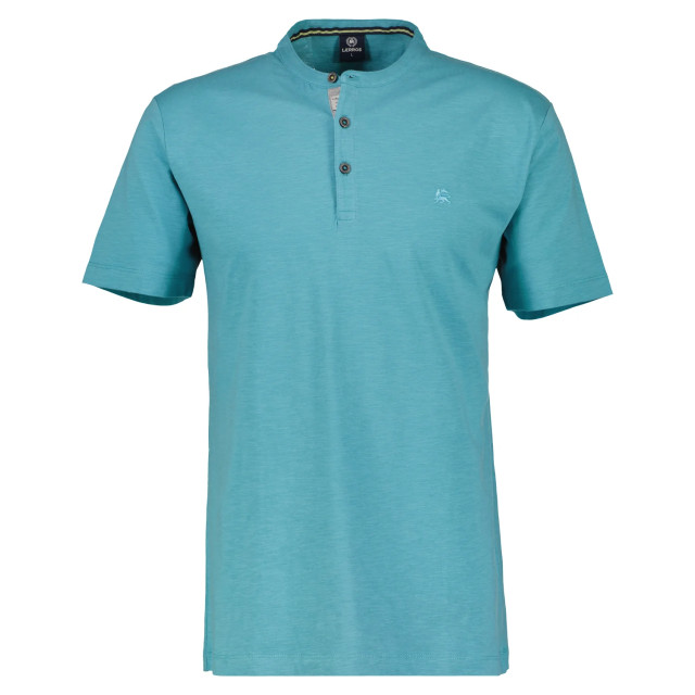 Lerros Heren shirt 23339081 418 light turquoise tonic Lerros Shirt 23339081 418 Light Turquoise Tonic large