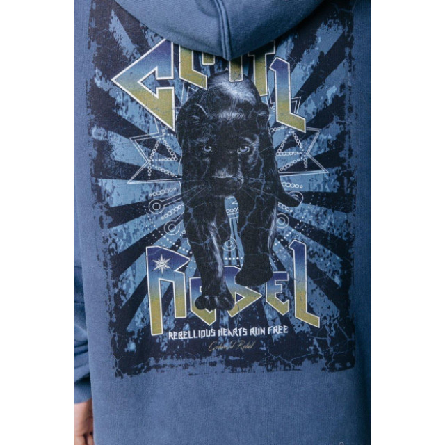 Colourful Rebel Black panther oversized hoodie WH113004 large