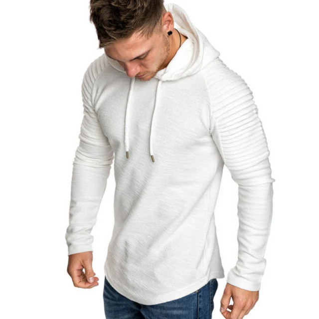 Legend Sports Hoodie rib sleeve white Y4810004WHITEM large