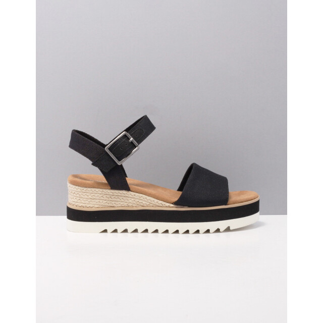 Toms sales sandalen zwart