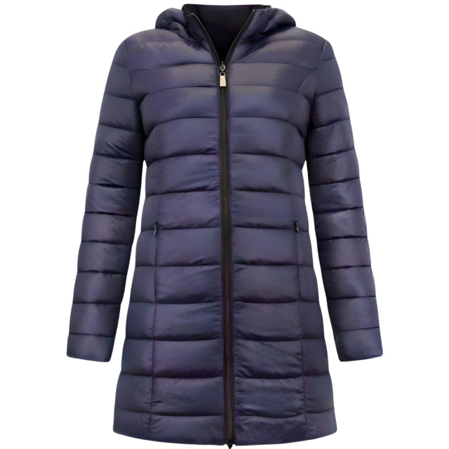 Gentile Bellini Lange puffer jas met capuchon slim fit 2161-A large