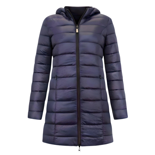 Gentile Bellini Lange puffer jas met capuchon slim fit 2161-A large