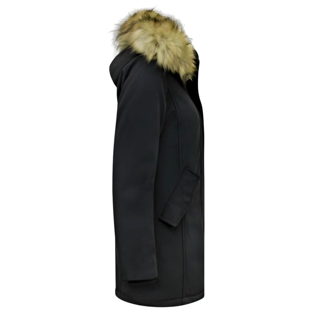 Matogla Winterjas met imitatie bontkraag slim fit 0681-FAUX large