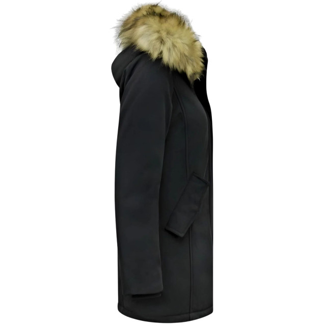 Matogla Winterjas met imitatie bontkraag slim fit 0681-FAUX large