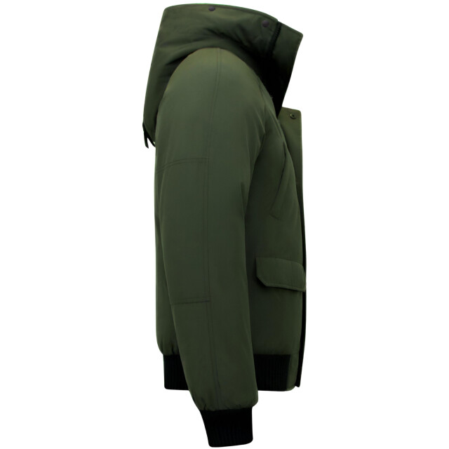 Enos Winterjas kort met capuchon 8821 large